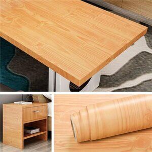 197x36 Inch Large Wood Countertop Contact Paper Waterproof Kitchen Cabinet